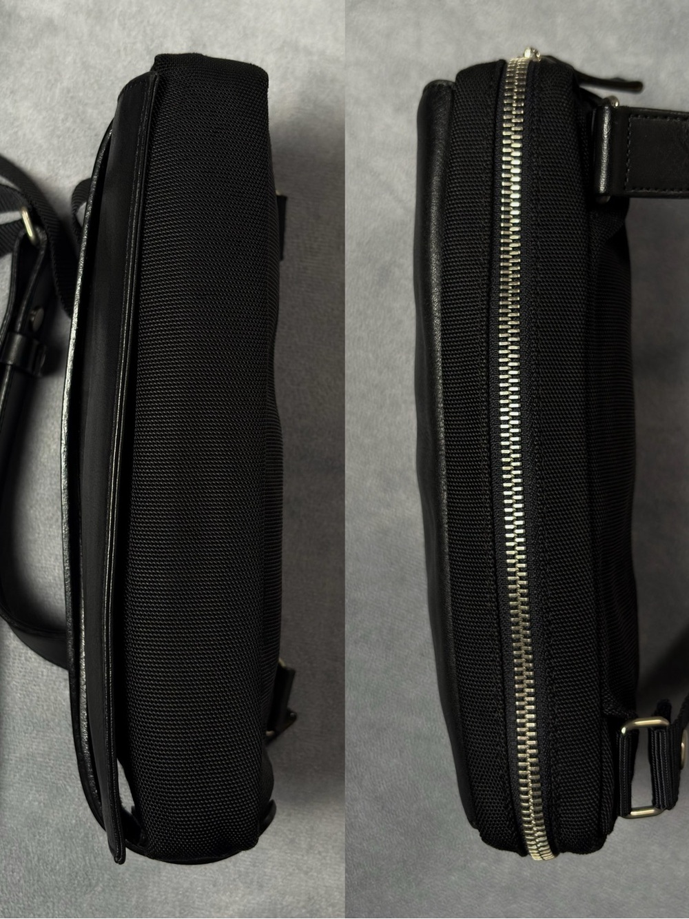 Yohji Yamamoto Y’saccs Vintage Black Leather Strap Archive Crossbody Shoulder Ba - Picture 8 of 12